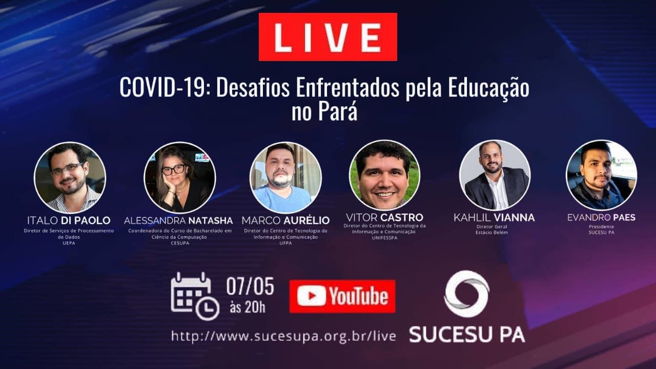 COVID-19 - Desafios Enfrentados pela Educação no Pará - SUCESU LIVE